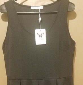 White Mark fit and flare dress